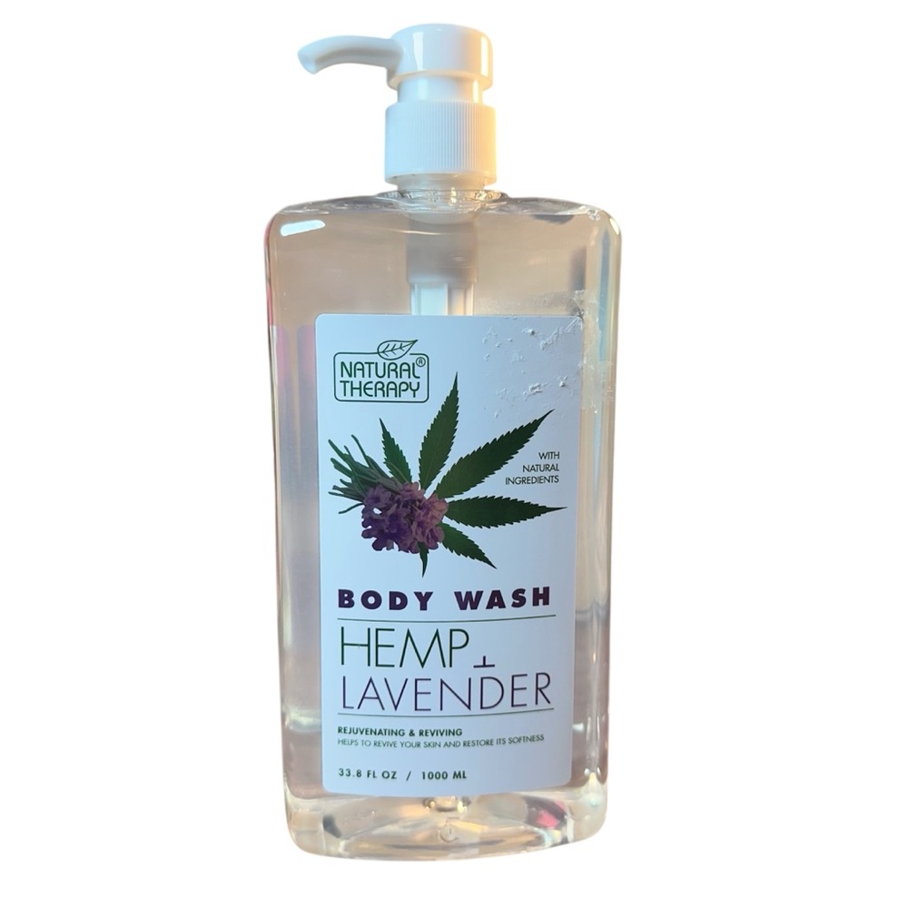 Natural Therapy Body Wash Hemp Lavender Softening & Moisturizing Body Wash 33oz